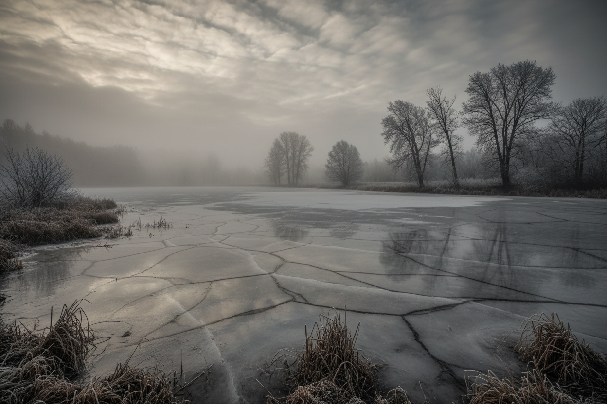 format paysage, paysage froid, couleur dans le meme ton que le site gris noir marron